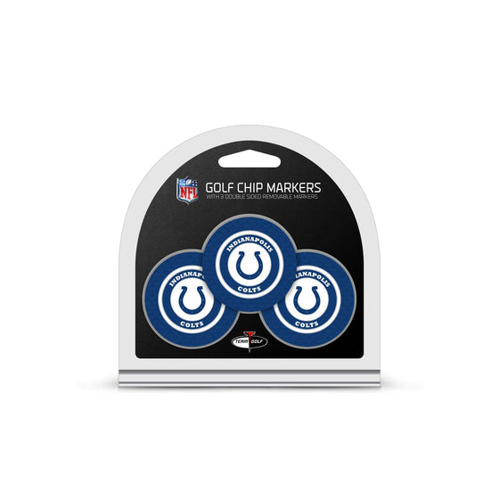 Indianapolis Colts 3 Pack Golf Chip Ball Markers - 757 Sports Collectibles