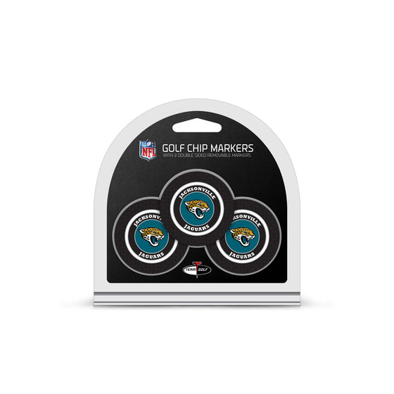 Jacksonville Jaguars 3 Pack Golf Chip Ball Markers - 757 Sports Collectibles