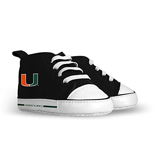 Baby Fanatic NCAA Miami Hurricanes Pre-Walker Hightops, One Size, Team Color - 757 Sports Collectibles