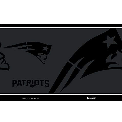 Tervis Triple Walled NFL New England Patriots Insulated Tumbler Cup Keeps Drinks Cold & Hot, 20oz - Stainless Steel, Blackout - 757 Sports Collectibles