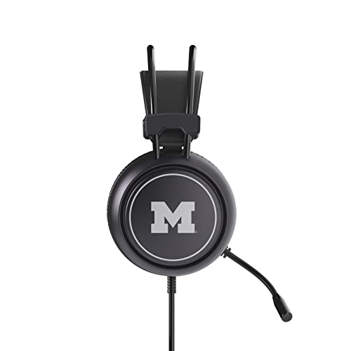 SOAR NCAA Gaming Headset, Michigan Wolverines - 757 Sports Collectibles