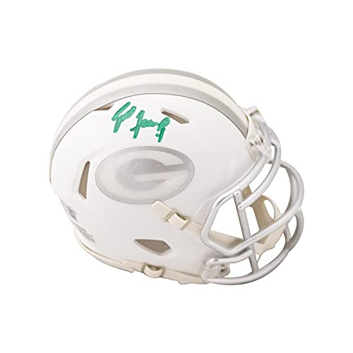 Brett Favre Autographed Green Bay Packers Ice Mini Football Helmet - BAS COA - 757 Sports Collectibles