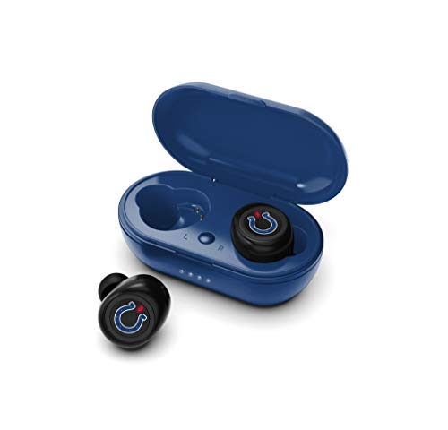 NFL Indianapolis Colts True Wireless Earbuds, Team Color - 757 Sports Collectibles