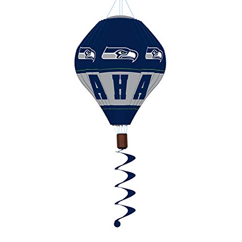 Team Sports America NFL Seattle Seahawks Stunning Outdoor Balloon Spinner - 12" Long x 12" Wide x 55" High - 757 Sports Collectibles