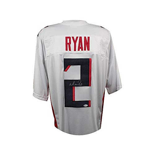 Matt Ryan Autographed Atlanta Custom White Football Jersey - BAS COA - 757 Sports Collectibles
