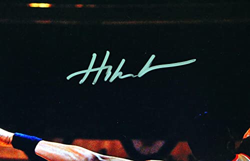 Hakeem Olajuwon Houston Rockets Autographed 16x20 Vs. Ewing Photo- JSA W Silver - 757 Sports Collectibles