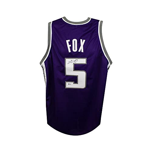 De'Aaron Fox Autographed Sacramento Kings Custom Purple Basketball Jersey- BAS - 757 Sports Collectibles