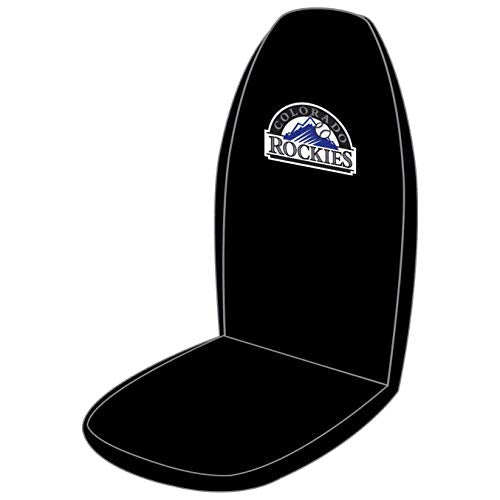 The Northwest Company MLB Colorado Rockies Car Seat Cover, 51" x 21", black - 757 Sports Collectibles