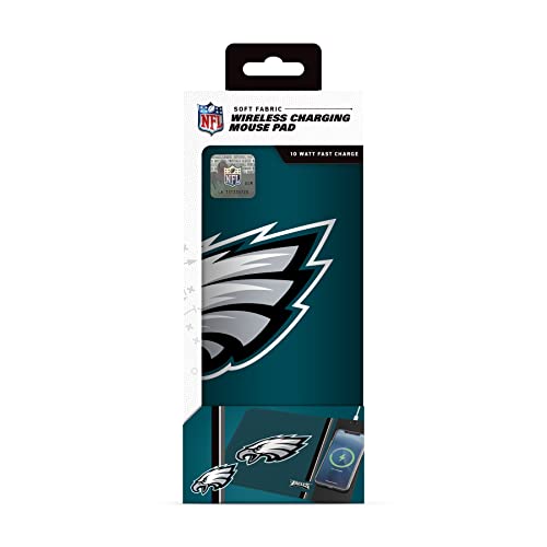 SOAR NFL Wireless Charging Mouse Pad, Philadelphia Eagles, Team Color, One Size - 757 Sports Collectibles
