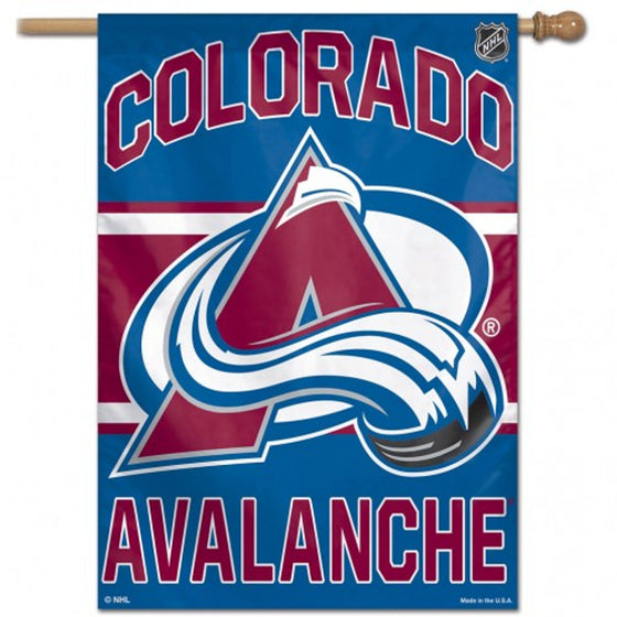 Colorado Avalanche Banner 28x40 Vertical - Special Order - 757 Sports Collectibles