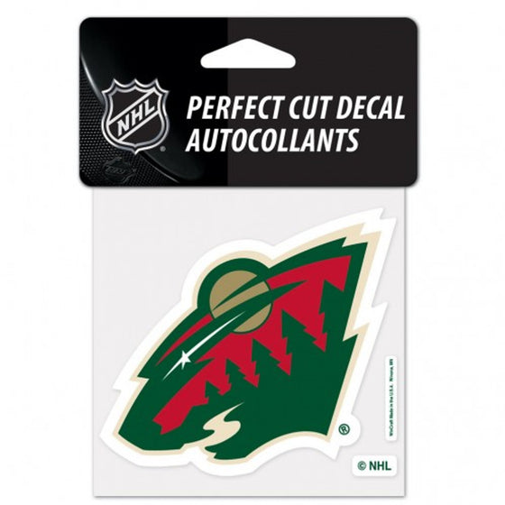 Minnesota Wild Decal 4x4 Perfect Cut Color - Special Order