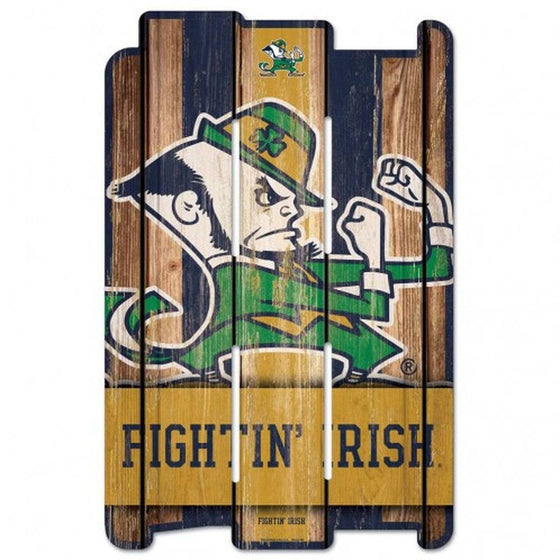 Notre Dame Fighting Irish Wood Fence Sign (CDG) - 757 Sports Collectibles