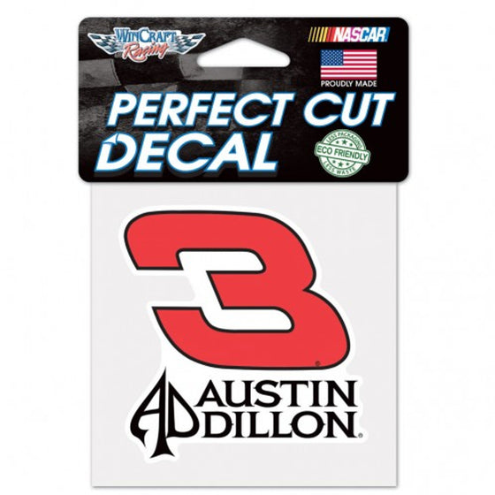 Austin Dillon Decal 4x4 Perfect Cut Color - Special Order