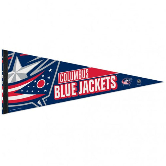 Columbus Blue Jackets Pennant 12x30 Premium Style - Special Order