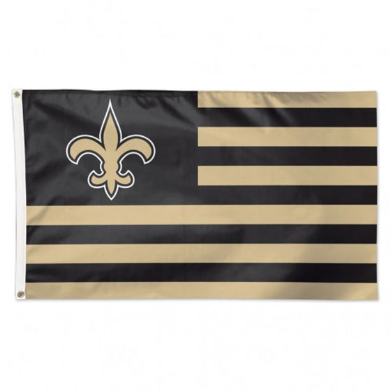 New Orleans Saints Flag 3x5 Deluxe Americana Design - Special Order