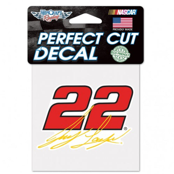 Joey Logano Decal 4x4 Perfect Cut Color - Special Order