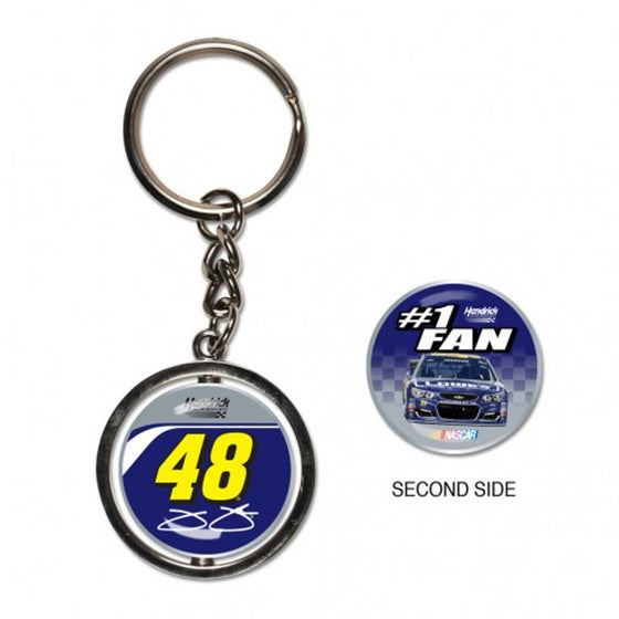 NASCAR Jimmie Johnson Key Ring - Spinner - Special Order