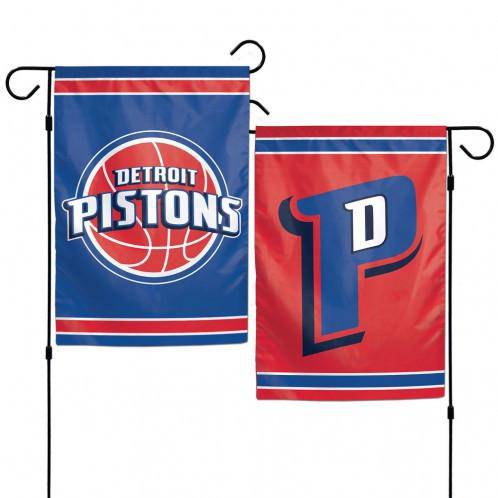 Detroit Pistons Flag 12x18 Garden Style 2 Sided Special Order (CDG) - 757 Sports Collectibles