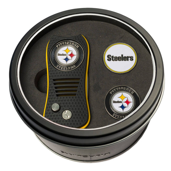 Pittsburgh Steelers Tin Set - Switchfix, 2 Markers - 757 Sports Collectibles