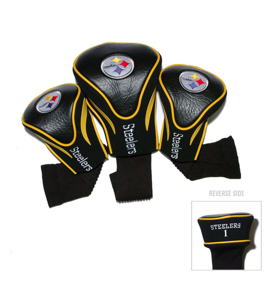 Pittsburgh Steelers 3 Pack Contour Head Covers - 757 Sports Collectibles