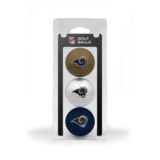 Los Angeles Rams 3 Golf Ball Pack - 757 Sports Collectibles