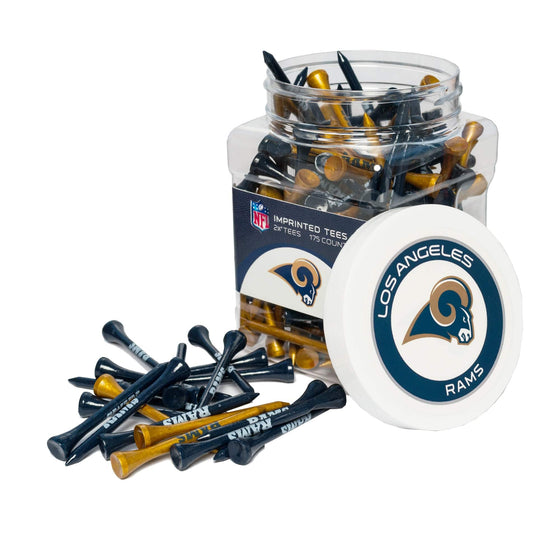 Los Angeles Rams Jar Of 175 Golf Tees - 757 Sports Collectibles