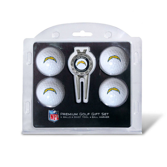 San Diego Chargers 4 Golf Ball And Divot Tool Set - 757 Sports Collectibles