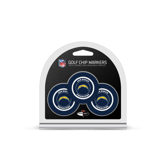 San Diego Chargers 3 Pack Golf Chip Ball Markers - 757 Sports Collectibles