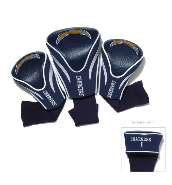San Diego Chargers 3 Pack Contour Head Covers - 757 Sports Collectibles