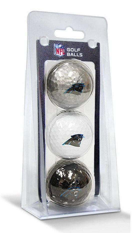 Carolina Panthers 3 Pack Multicolor Golf Balls - 757 Sports Collectibles