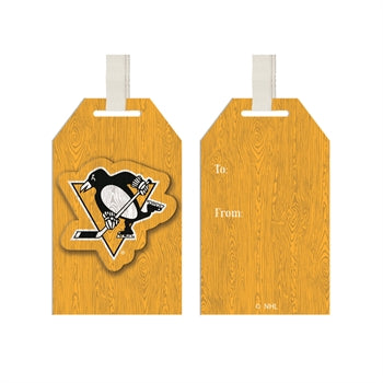 Gift Tag Ornament, Pittsburgh Penguins