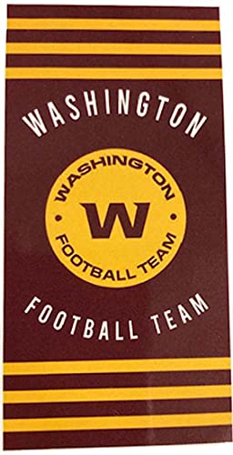 NORTHWEST NFL Washington Football Team Beach Towel, 30" x 60", Stripes - 757 Sports Collectibles