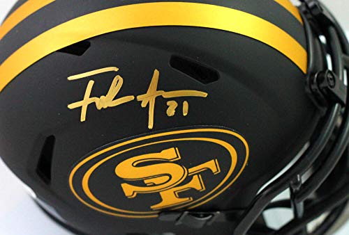 Frank Gore Autographed San Francisco 49ers Eclipse Speed Mini Helmet-Beckett W Gold - 757 Sports Collectibles