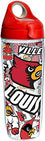 Tervis NCAA Louisville Cardinals All Over Water Bottle, 24 oz, Clear - 757 Sports Collectibles