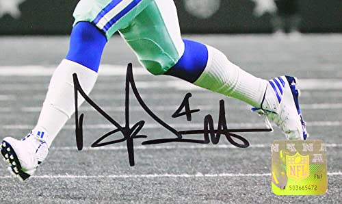 Dak Prescott Autographed Dallas Cowboys 8x10 B/W Photo-Beckett W Hologram Black - 757 Sports Collectibles