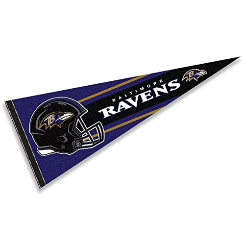 WinCraft Baltimore Ravens Official 30 inch Large Pennant - 757 Sports Collectibles