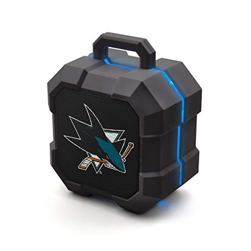 NHL San Jose Sharks ShockBox LED Wireless Bluetooth Speaker, Team Color - 757 Sports Collectibles