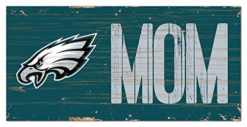 Fan Creations NFL Pittsburgh Steelers Unisex Philadelphia Eagles Mom Sign, Team Color, 6 x 12 - 757 Sports Collectibles