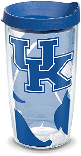 Tervis NCAA Kentucky Wildcats Tumbler with Lid, 16 oz, Clear - 757 Sports Collectibles
