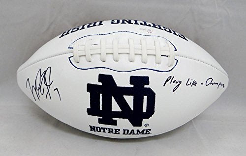 Will Fuller Autographed Notre Dame Fighting Irish Logo Football- JSA W Auth