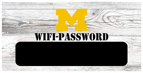 Fan Creations NCAA Michigan Wolverines Unisex University of Michigan WiFi Password Sign, Team Color, 6 x 12 - 757 Sports Collectibles