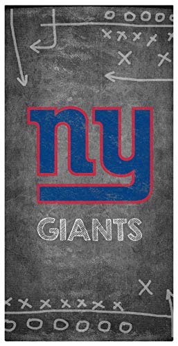 Fan Creations NFL New York Giants Unisex New York Giants Chalk Playbook Sign, Team Color, 6 x 12 - 757 Sports Collectibles