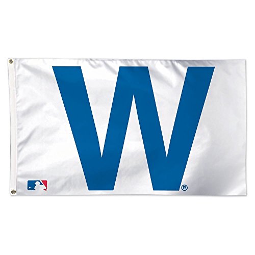 WinCraft MLB Chicago Cubs W Deluxe Flag, 3 x 5', Multicolor - 757 Sports Collectibles