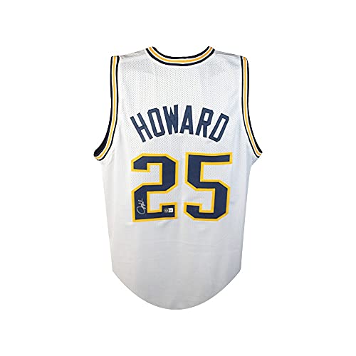 Juwan Howard Autographed Michigan Wolverines Custom White Basketball Jersey - BAS COA - 757 Sports Collectibles