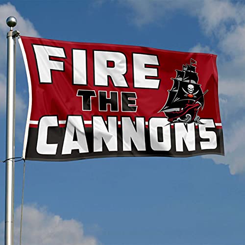 WinCraft Tampa Bay Buccaneers Fire The Cannons 3x5 Outdoor Flag - 757 Sports Collectibles