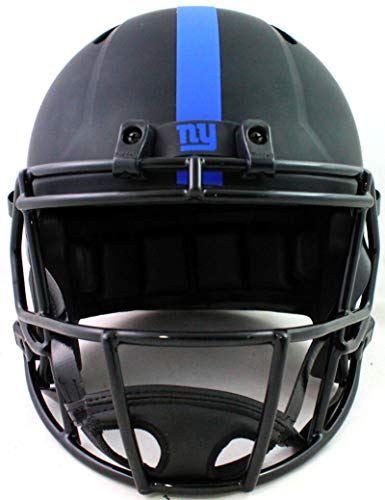 Michael Strahan Autographed New York Giants F/S Eclipse Speed Helmet - Beckett W Auth silver - 757 Sports Collectibles