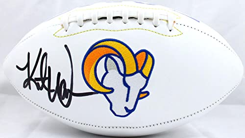 Kurt Warner Autographed St. Louis Rams Logo Football-Beckett W Hologram Black - 757 Sports Collectibles