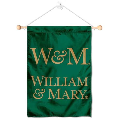 William & Mary Tribe Window Wall Banner Hanging Flag with Suction Cup - 757 Sports Collectibles