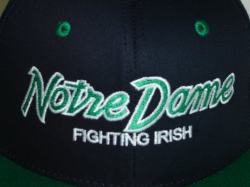 NCAA Notre Dame Fighting Irish 2 Tone Team Script Retro Snapback Cap - 757 Sports Collectibles