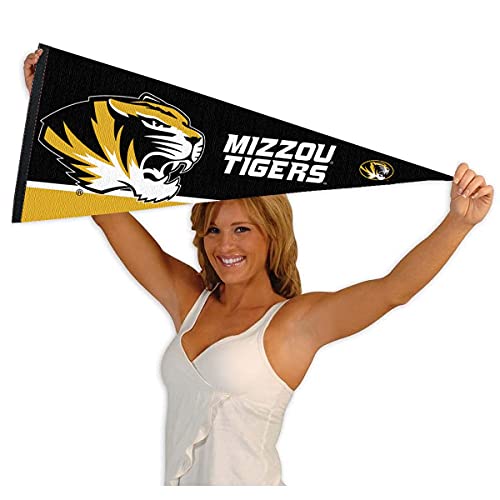 College Flags & Banners Co. Missouri Tigers Pennant Full Size Felt - 757 Sports Collectibles